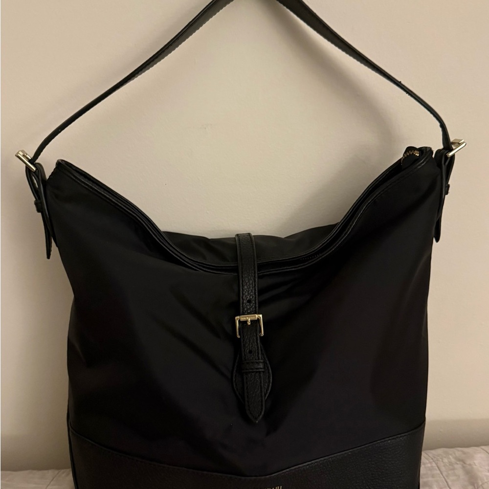 EUC Isaac Mizrahi Black Hobo Shoulder Bag